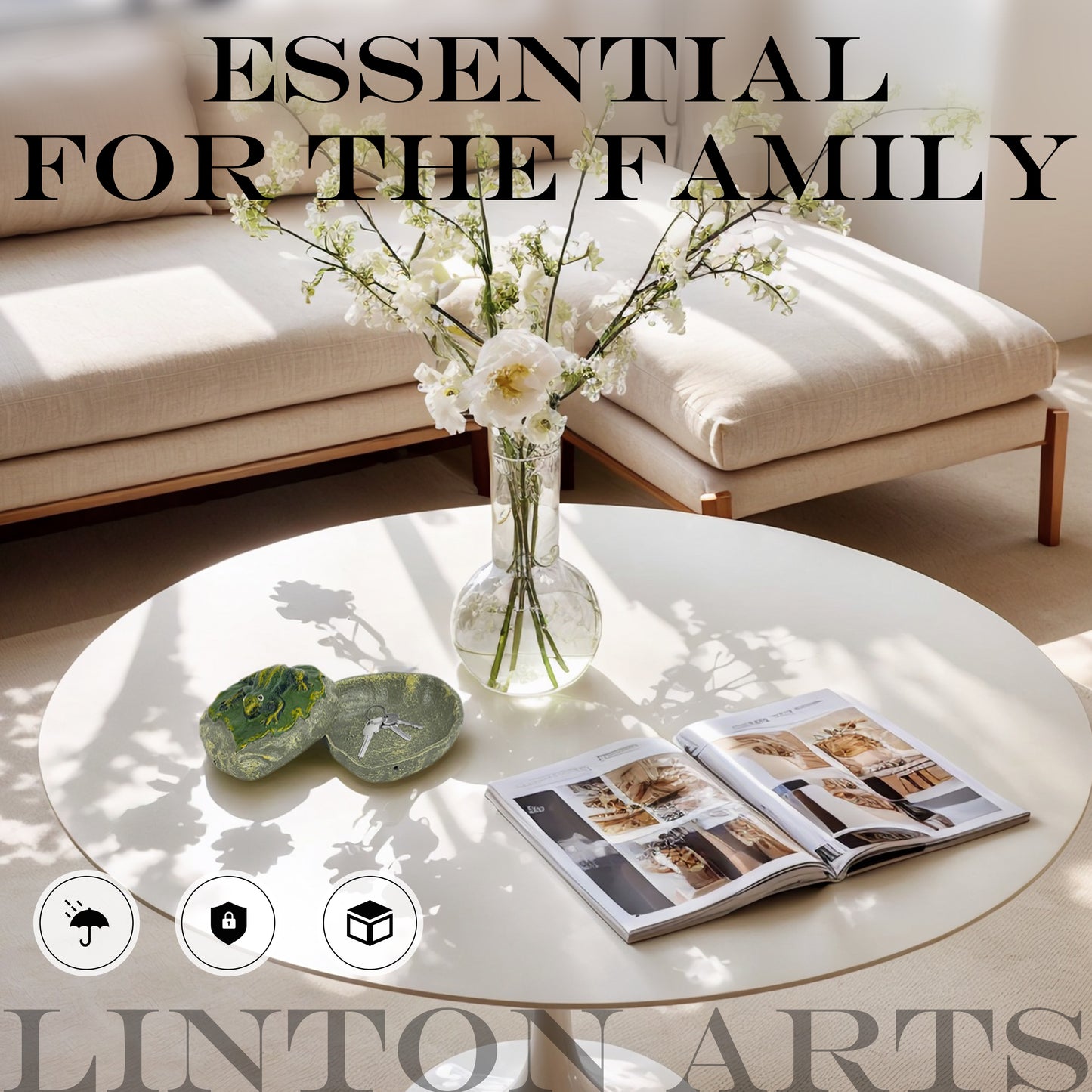 Linton Arts Cast Iron Key Hider, Frog  Hide-a-Key Holder, Outdoor Statue Ornament for Garden Yard Patio, Jewelry Trinkets Box for Key, Ear Studs, Ring, Paper Clip , 4.84"x4.4"x2.59"