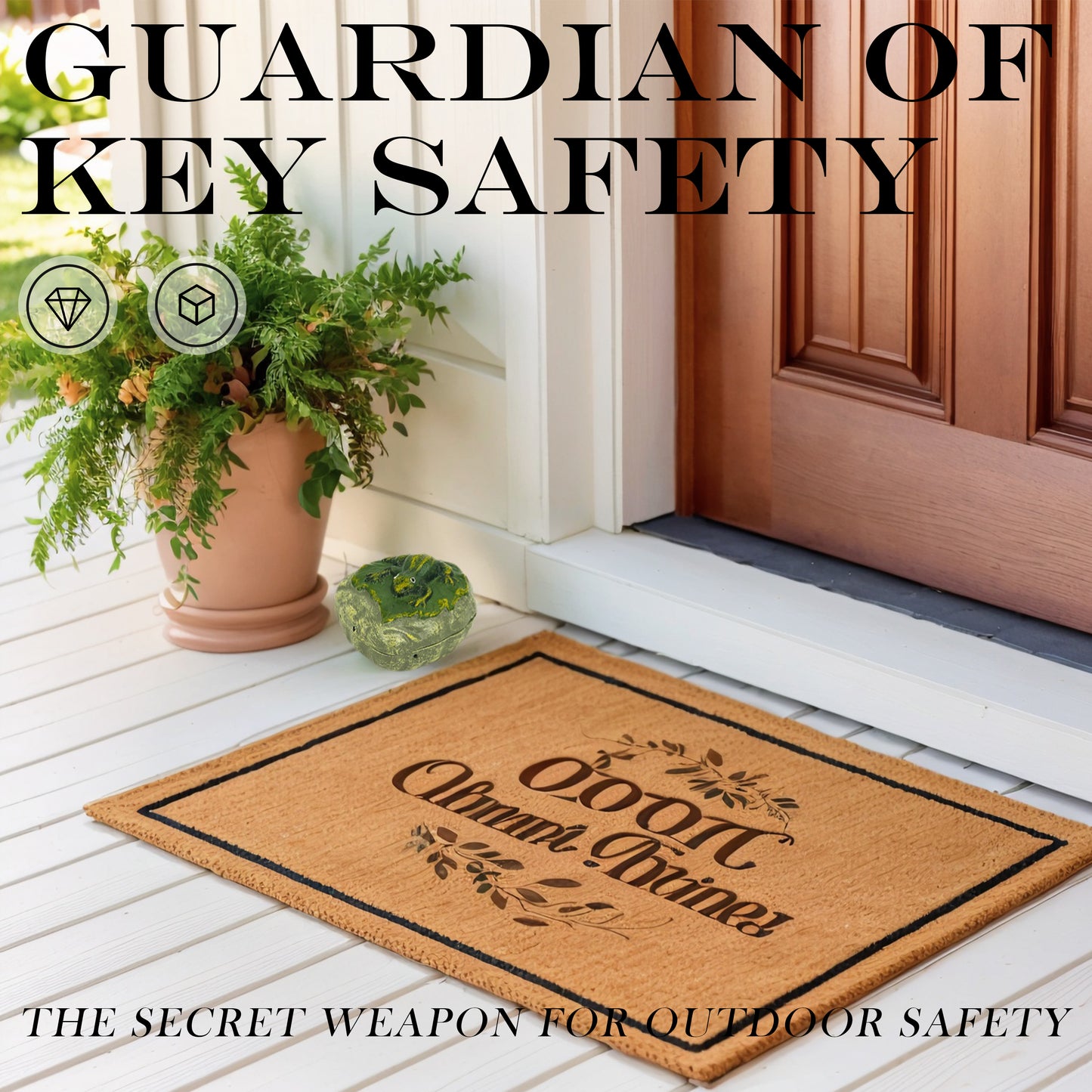 Linton Arts Cast Iron Key Hider, Frog  Hide-a-Key Holder, Outdoor Statue Ornament for Garden Yard Patio, Jewelry Trinkets Box for Key, Ear Studs, Ring, Paper Clip , 4.84"x4.4"x2.59"