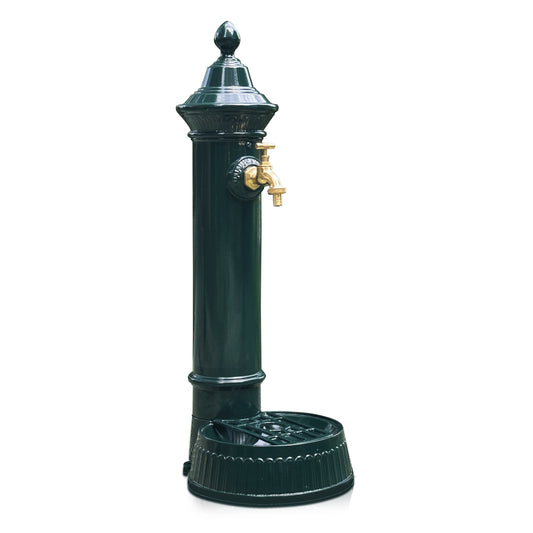 Linton Cast Iron Outdoor Water Column with Faucet, Freestanding Floor Mounted Hydrant Water Tap, Garden Hydrant With Faucet Retro Water Column for Garden Farm Pasture Backyard Irrigation Washing