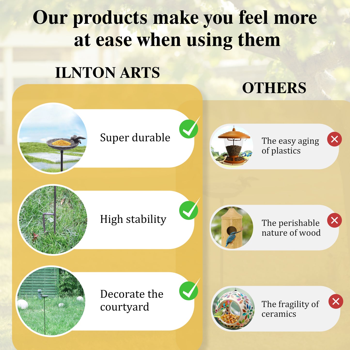 Linton Arts Cast Iron Standing Bird Feeder, 38.97" Outdoor Shell-Shaped  with Decorative , Rust-Resistant Heavy Duty Bird Feeder for Garden, Yard, Patio