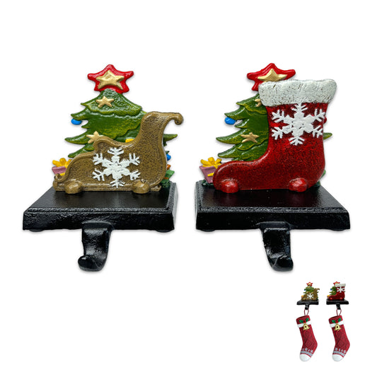 Heavy Duty Cast Iron Christmas Stocking Holders,
Stocking Holders for Mantle and Stocking Hook
christmas stocking holder