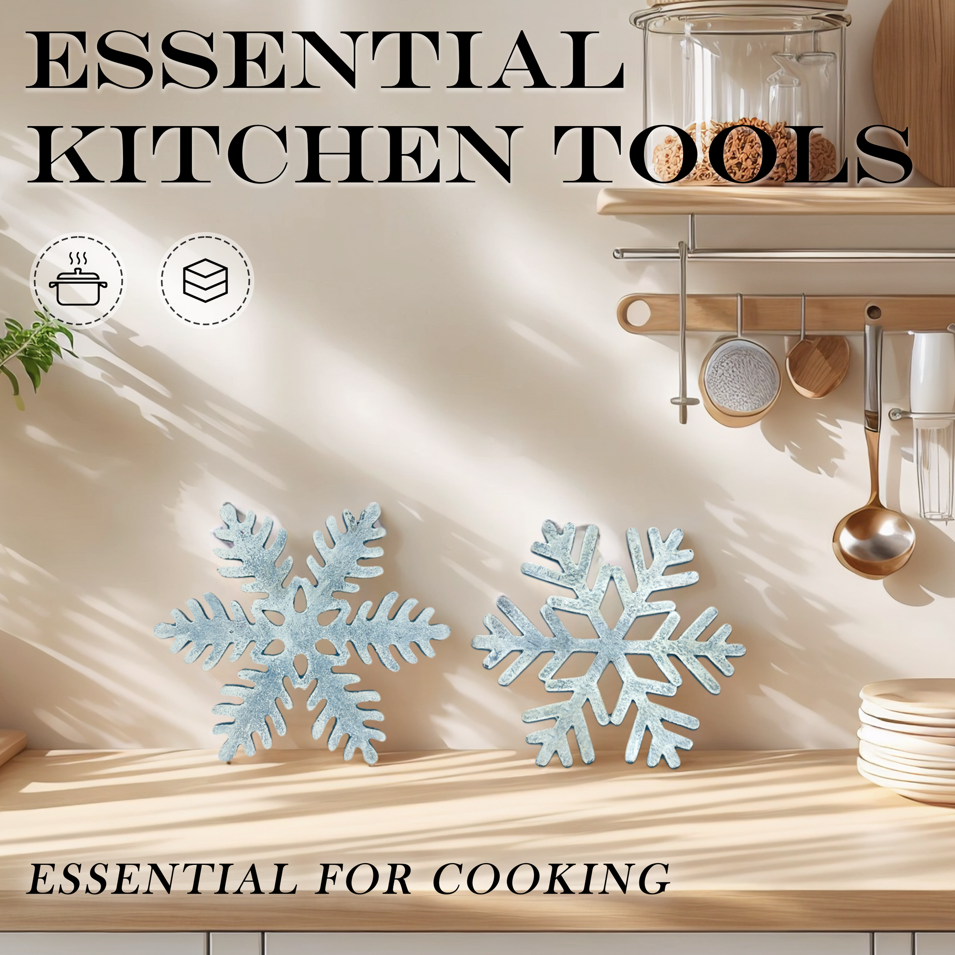 Cast Iron Trivet, 
Metal Trivet for Hot Dishes