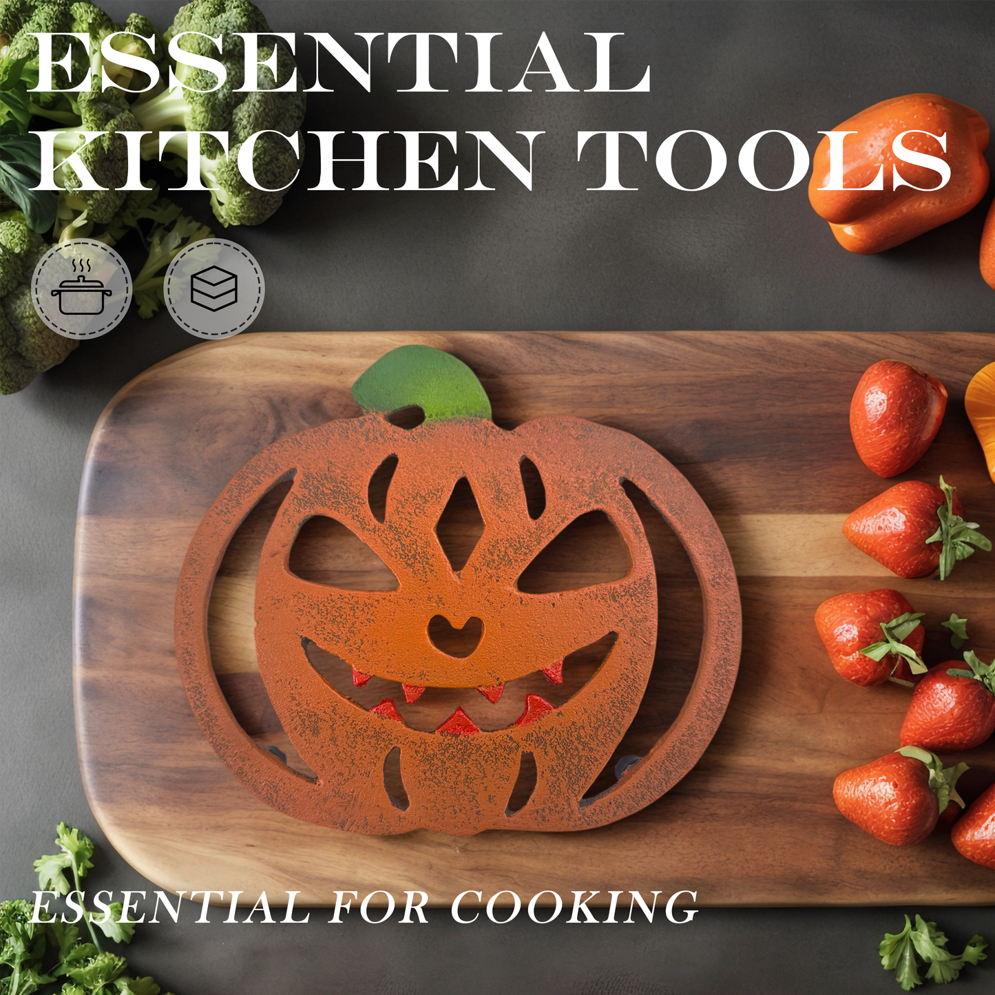 Pumpkin Kitchen Decor
Festive Pumpkin Trivets 