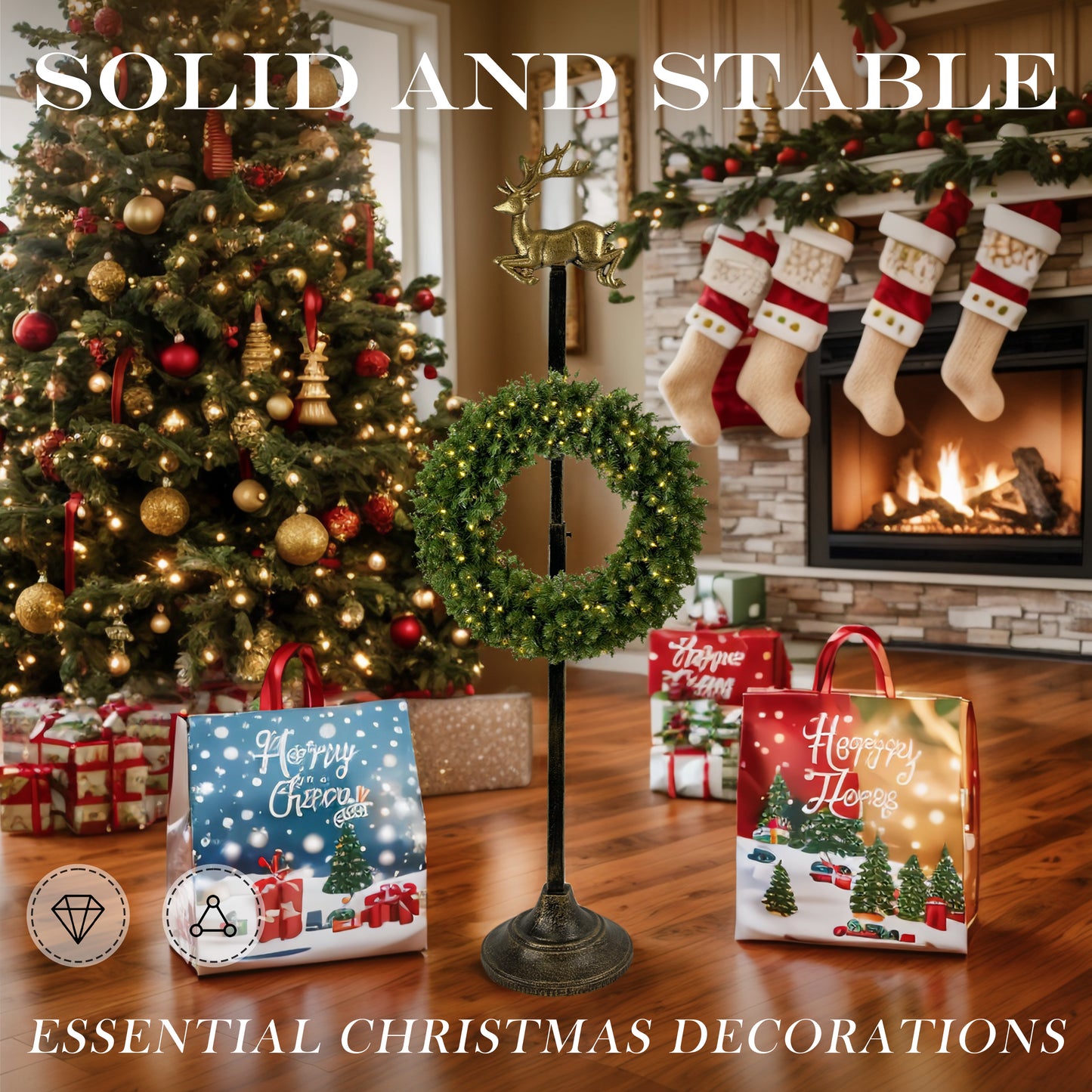 Essential Christmas Decorations
Ground flower wreath bracket