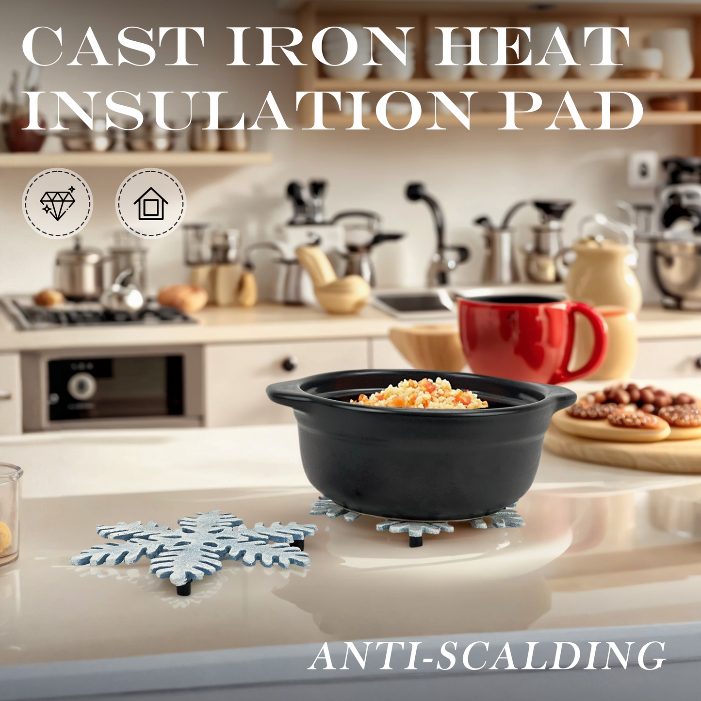 Heat Resistant Cast Iron Trivet, Decorative Christmas
Trivets for Holiday & Christmas 