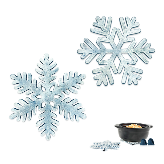 Snowflake Metal Trivets, 
Heat Resistant Cast Iron Trivet