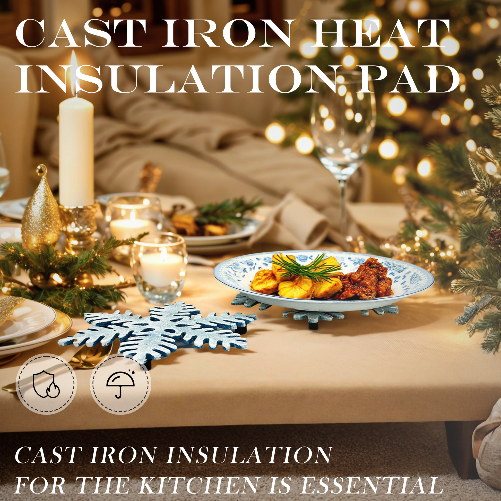 Snowflakes Trivets for Hot Pots and Pans, 
Snowflake decor for home & christmas decorations