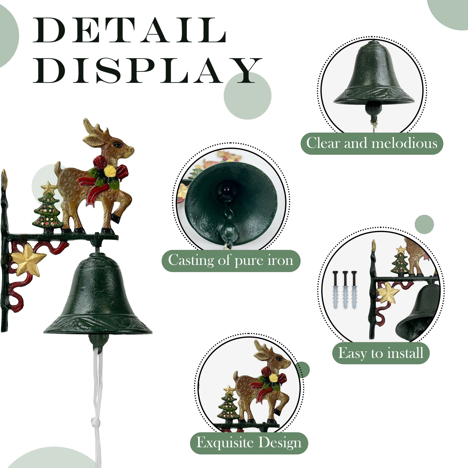 bell dinner，
bell outdoor，
Christmas doorbell