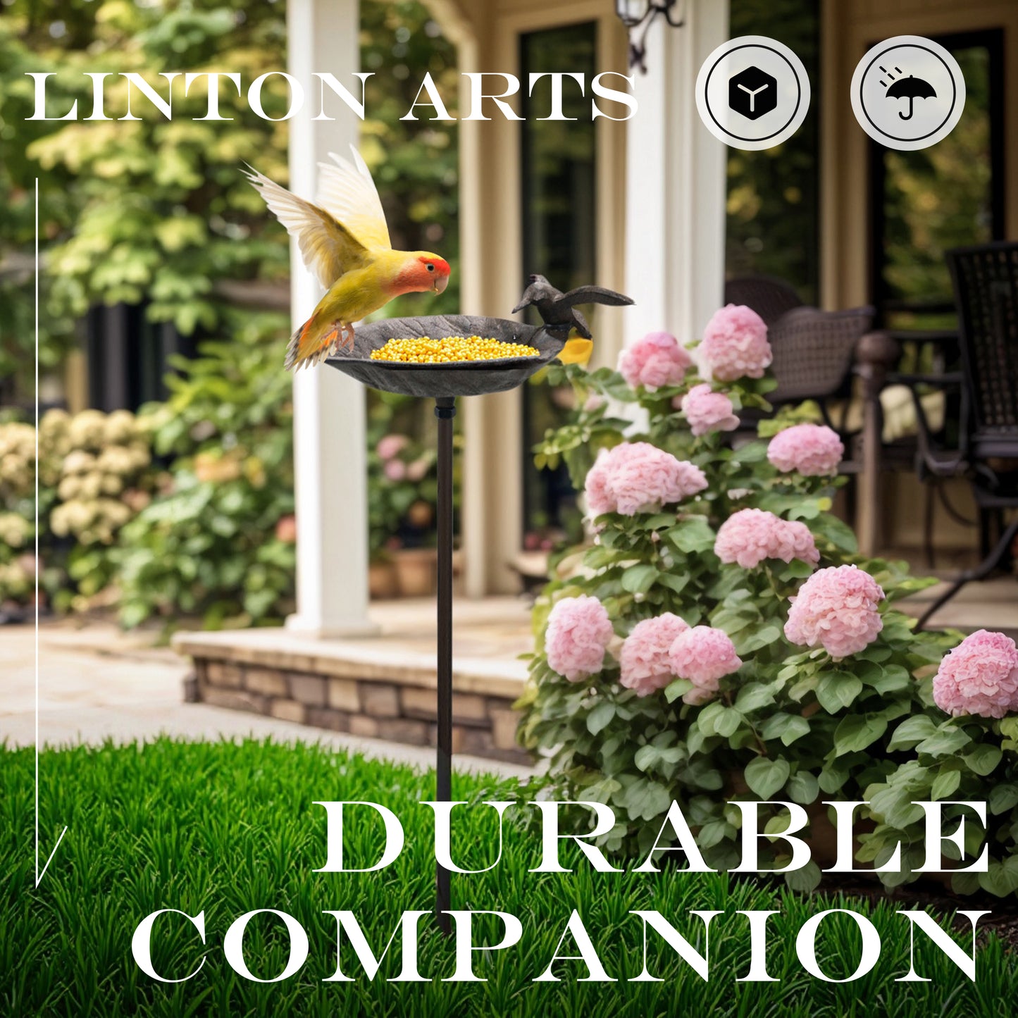 bird feeders for outdoors, 
standing bird feeders for outdoors, 
cast iron bird feeder