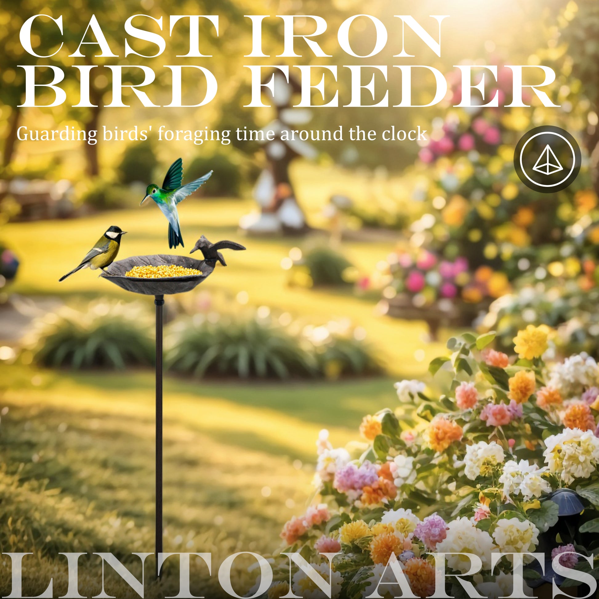 cast iron bird feeder, 
outdoor bird feeder, 
heavy duty bird feeders, 