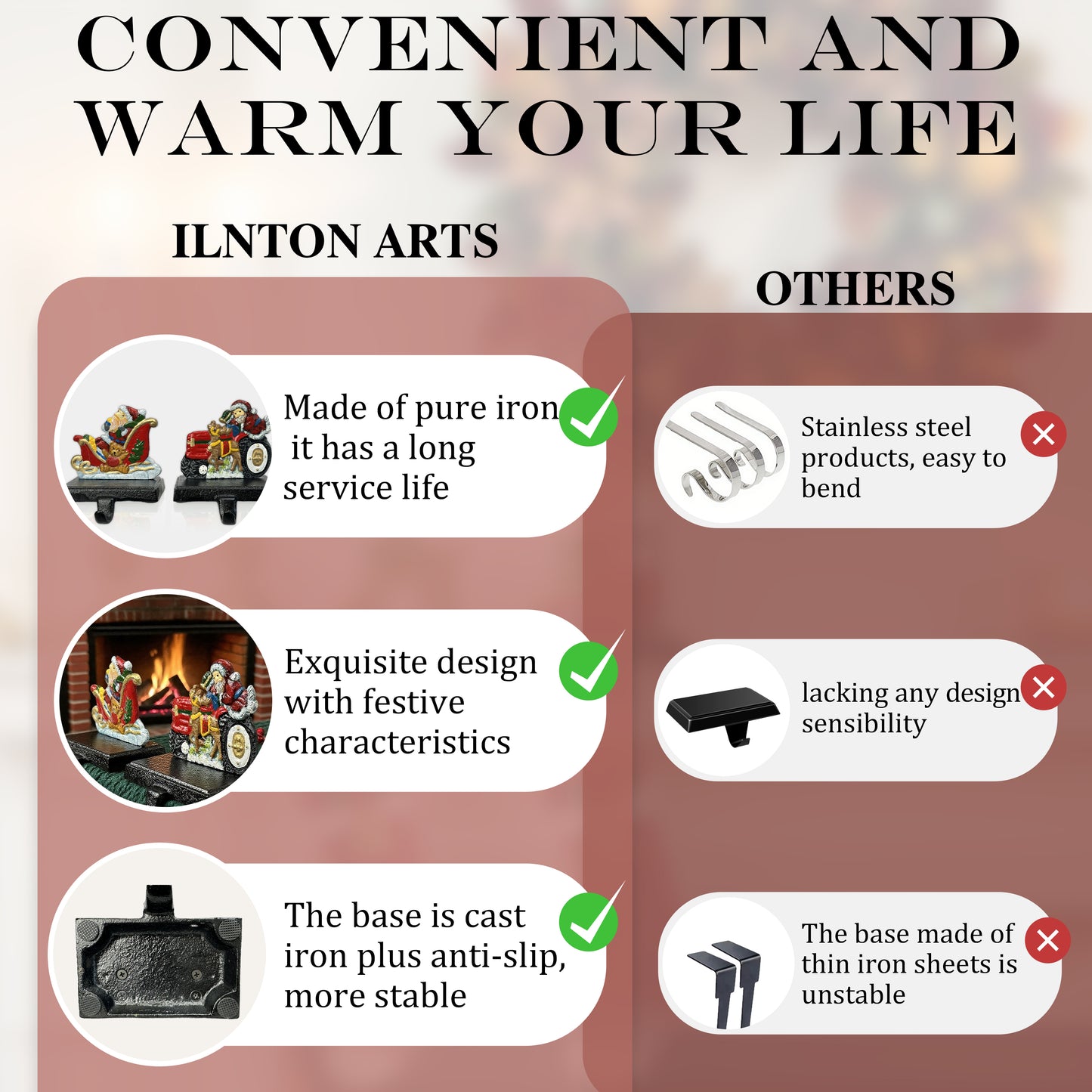 christmas stocking holders；
 mantle garland hanger；
christmas stocking holders for mantle；