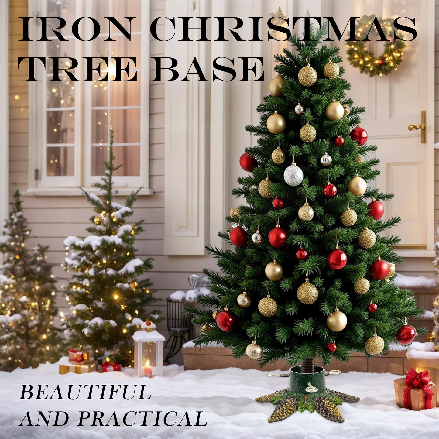 large Vintage Metal christmas tree Base for Artificial/Real Trees, 
metal christmas tree stand
christmas tree holder base