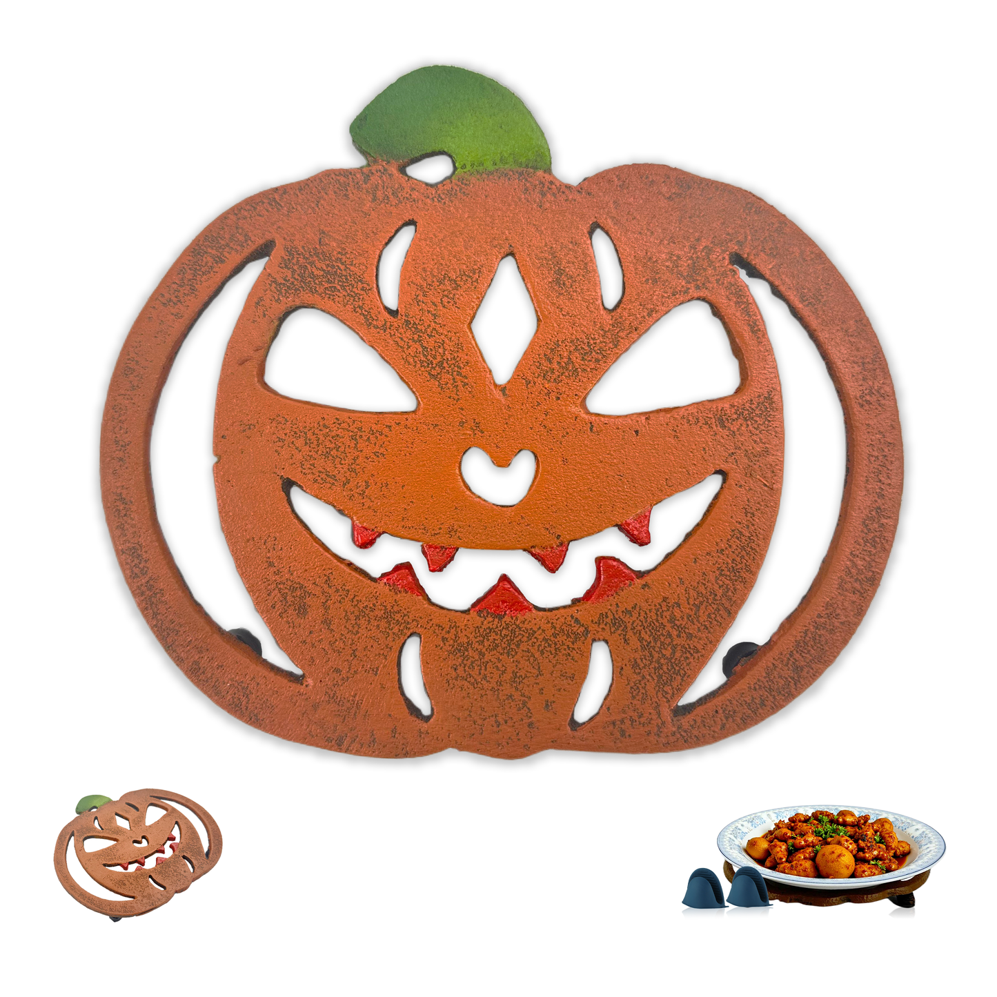 pumpkin decor
trivets for hot dishes
pumpkin trivets