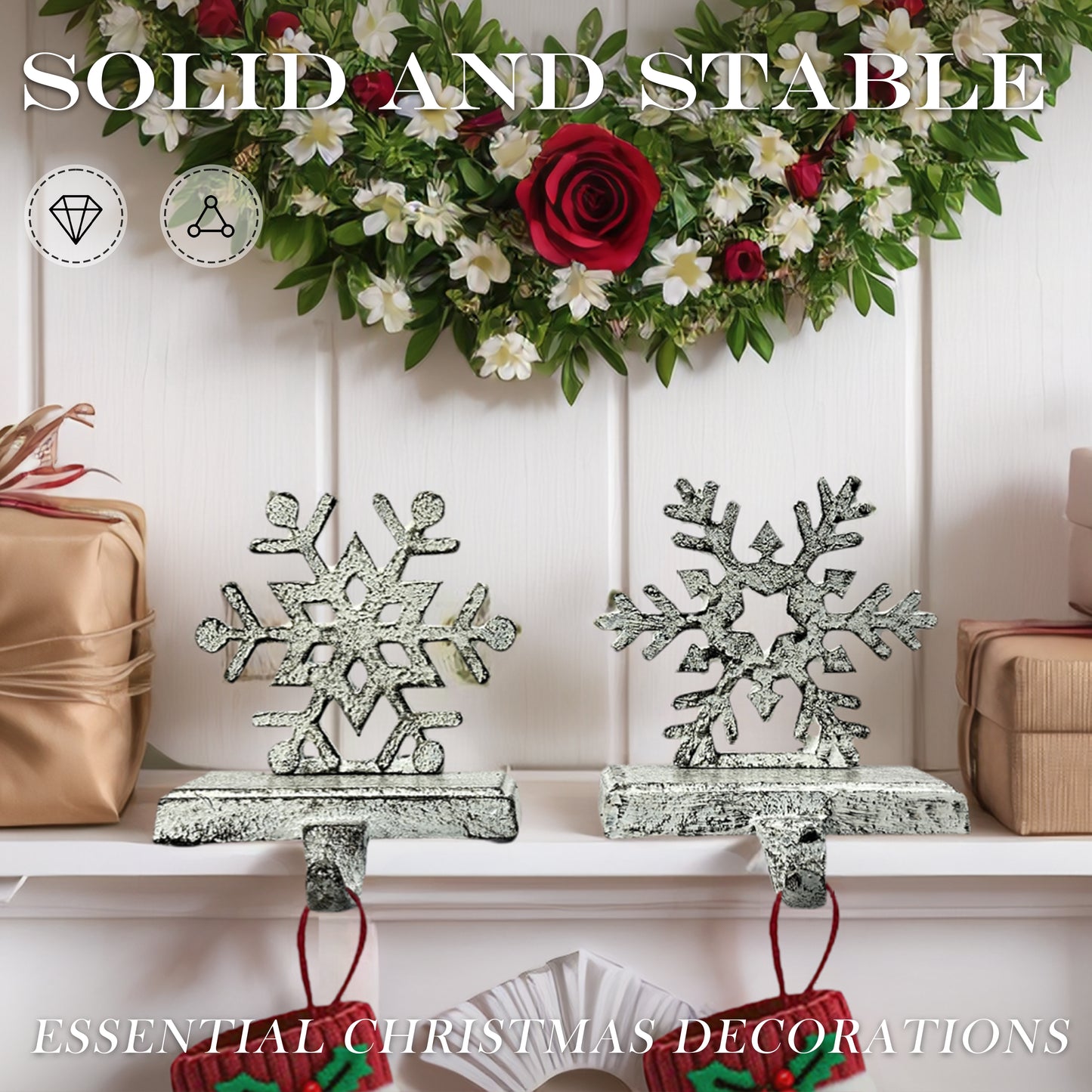 christmas stocking holders，
Christmas Stocking Holders for Mantle