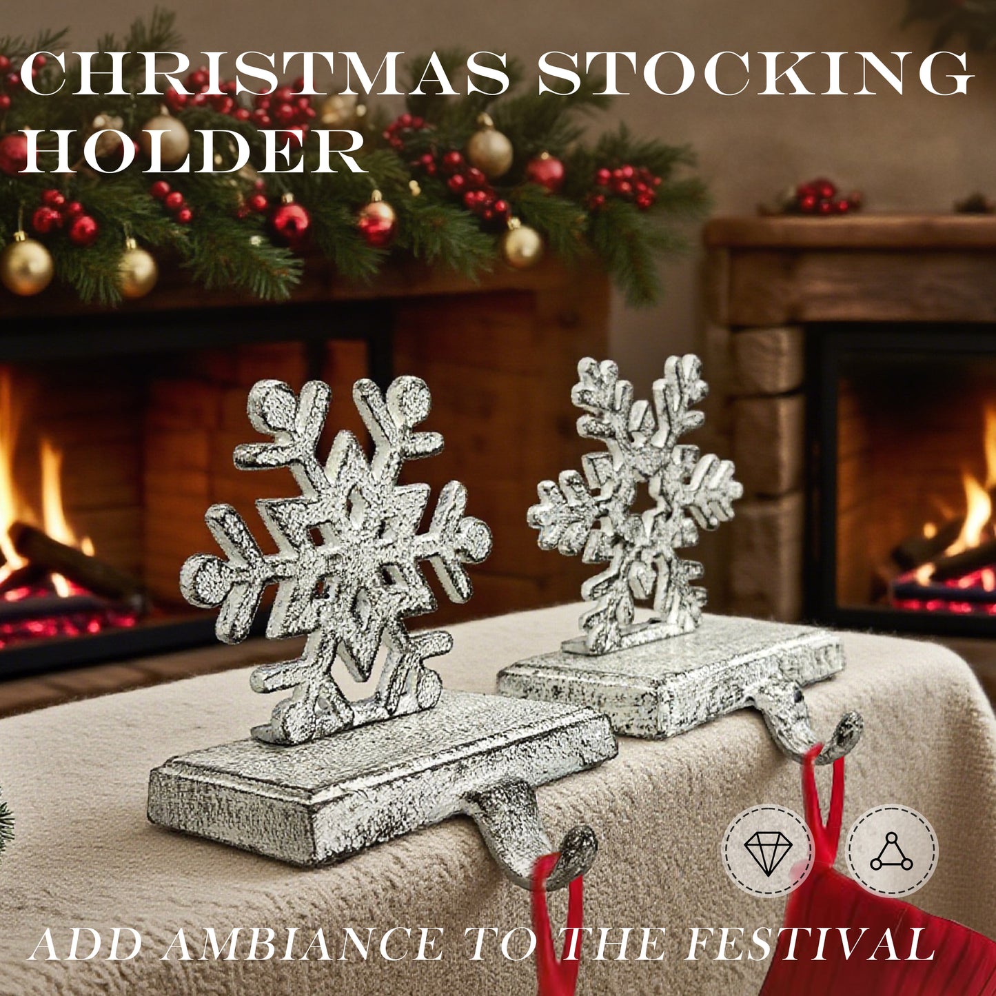 stocking holders for mantle； 
stocking holder；
stocking holders；