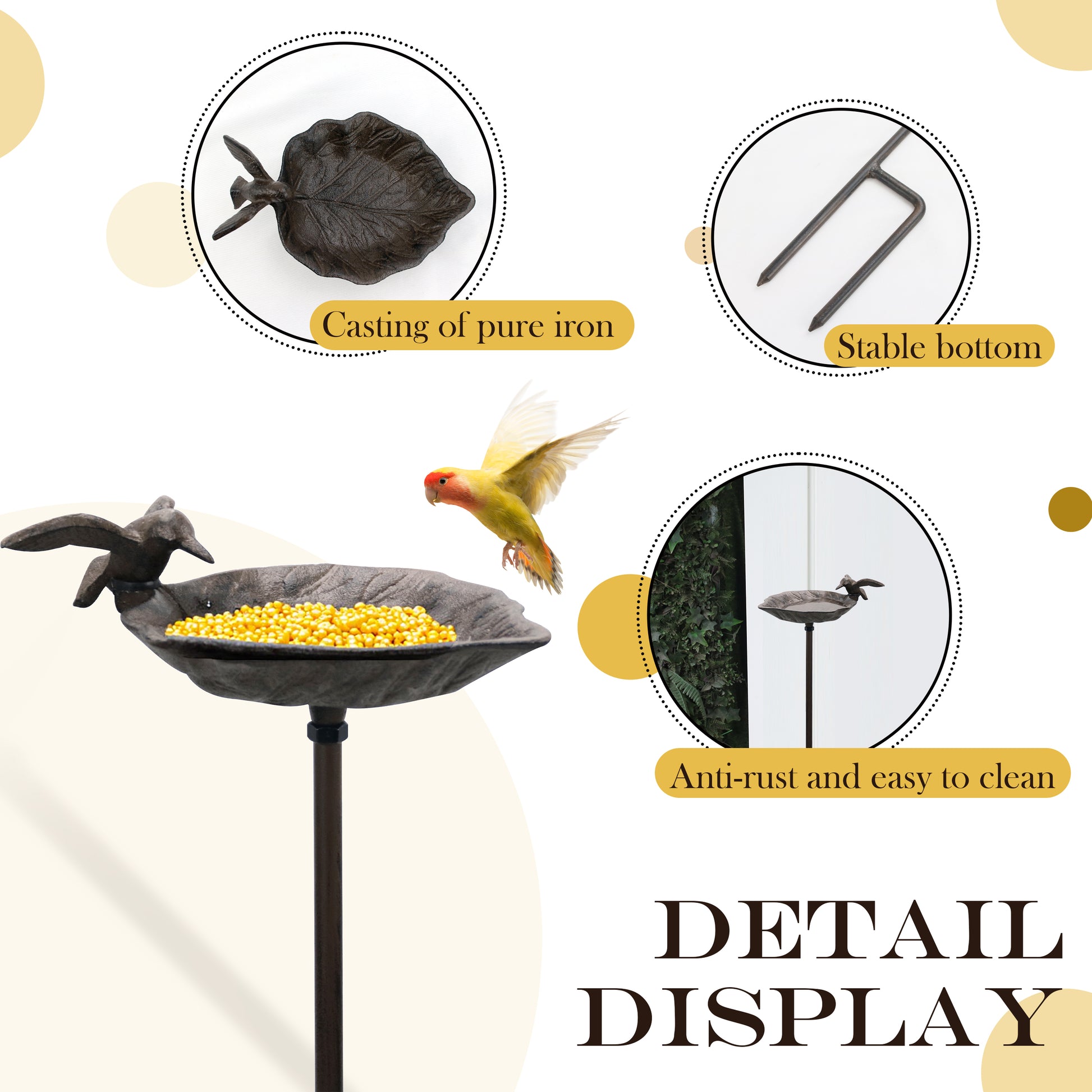 tall bird feeder, 
leaf bird feeder, 
vintage bird feeders